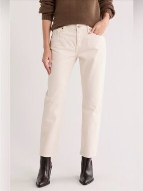 AG Ex-Boyfriend Mid Rise Slouchy Slim Jeans Opal Stone Size 27  NWT